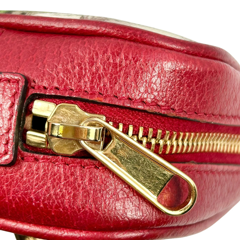 GUCCI GG Flora Ophidia Shoulder Bag - Red 