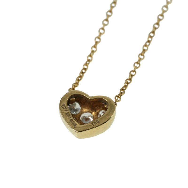 Tiffany Pavé Diamond Heart Necklace - 18KYG 