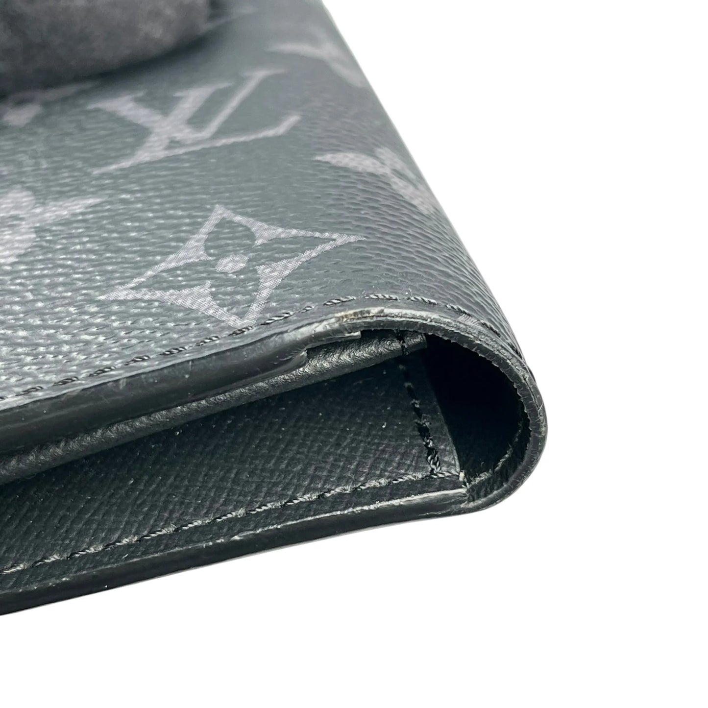 Louis Vuitton モノグラム エクリプス キャンバス ロングウォレット - ブラック