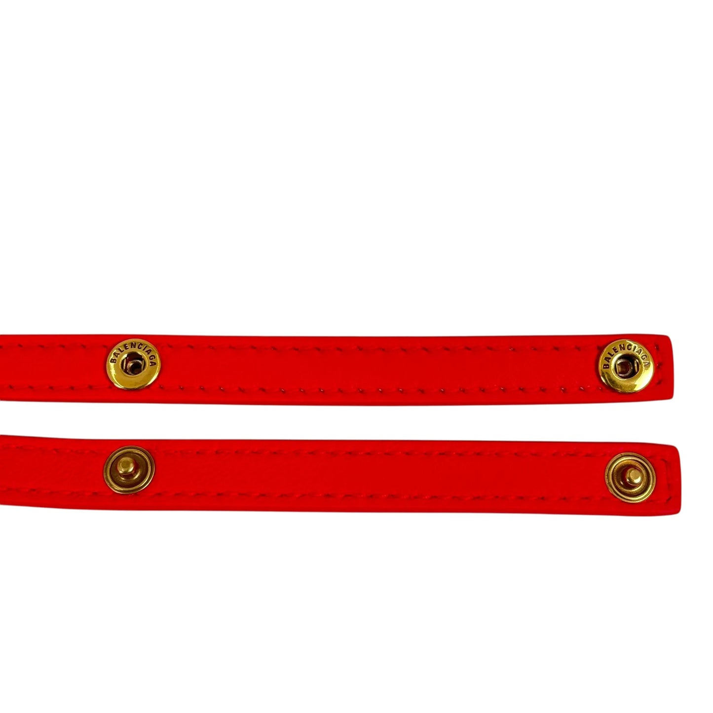 Balenciaga Hourglass Chain Shoulder Bag - Red 