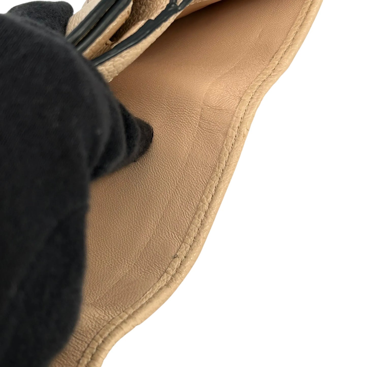 Chloé Alphabet Tri-fold Compact Wallet - Beige 