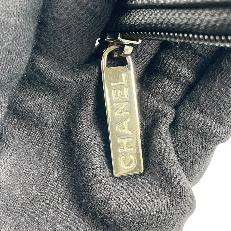 CHANEL CCロゴ キャビアスキン ジッピー カードケース コインケース - ブラック