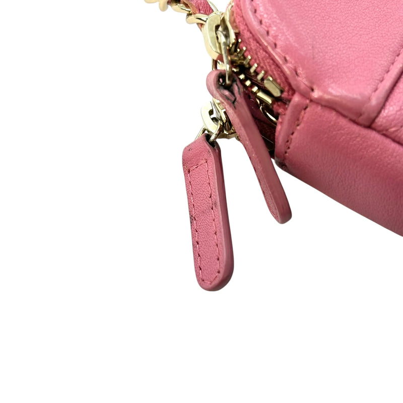 CHANEL Materasse Caviarskin Chain Wallet - Pink - 31343 