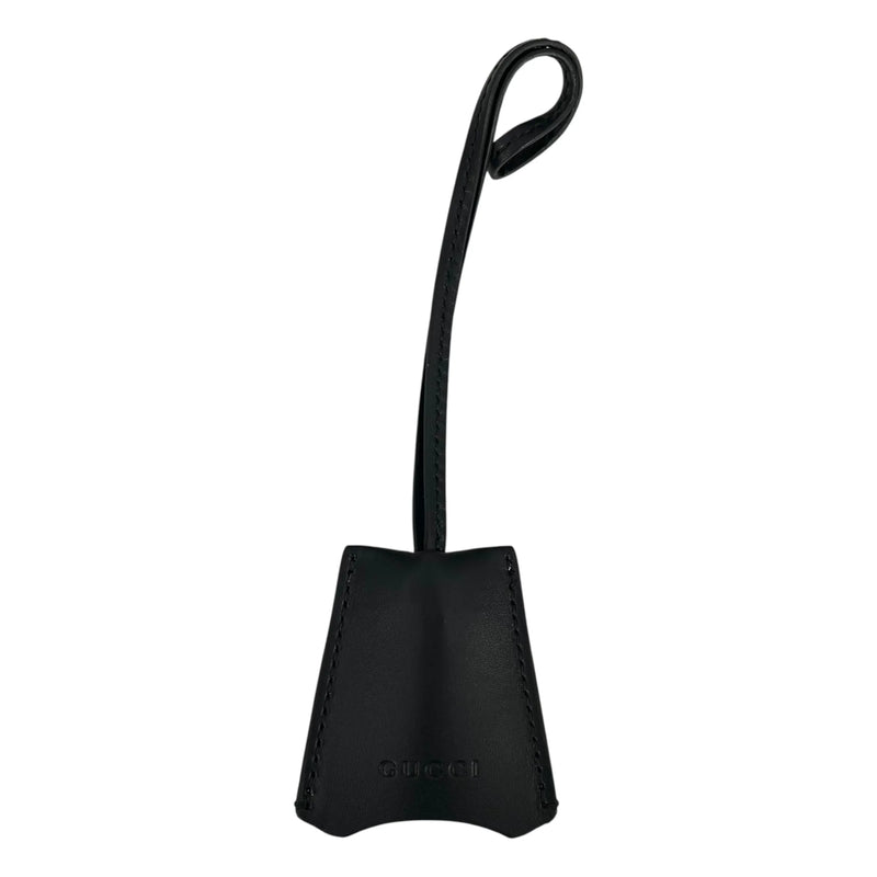 GUCCI Guccissima Padlock Top Handle Leather Hand Bag - Black 