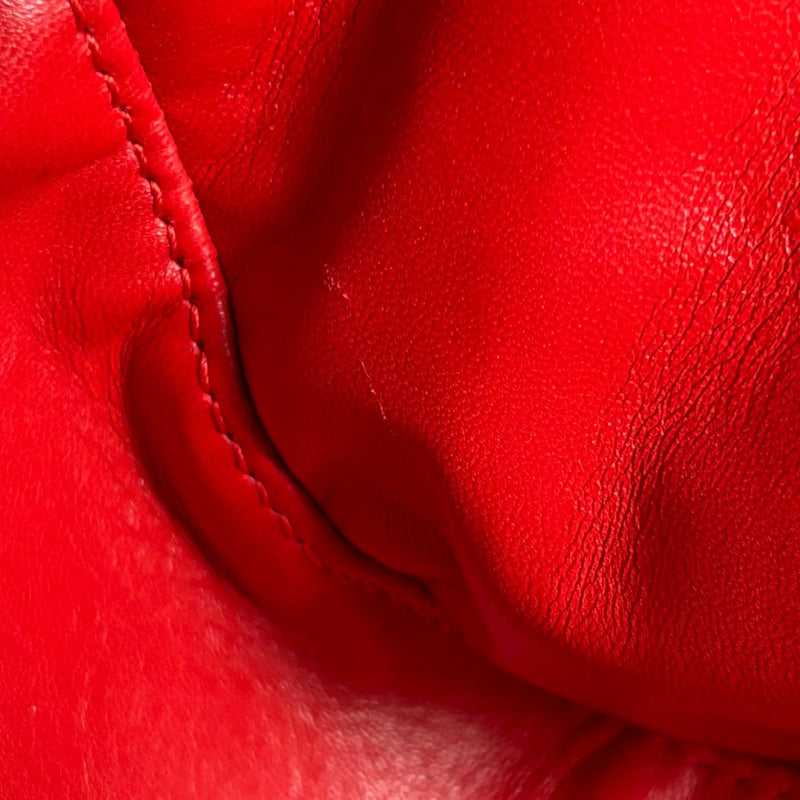 BALENCIAGA Triangle Leather Chain Shoulder Bag - Black 