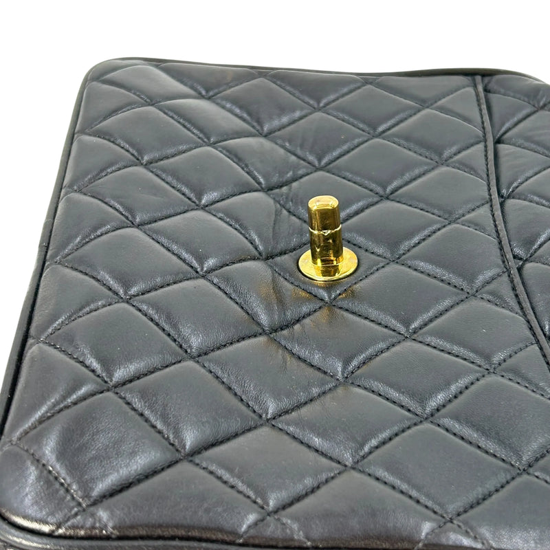 CHANEL Matelasse Tassel Chain Shoulder Bag - Black 