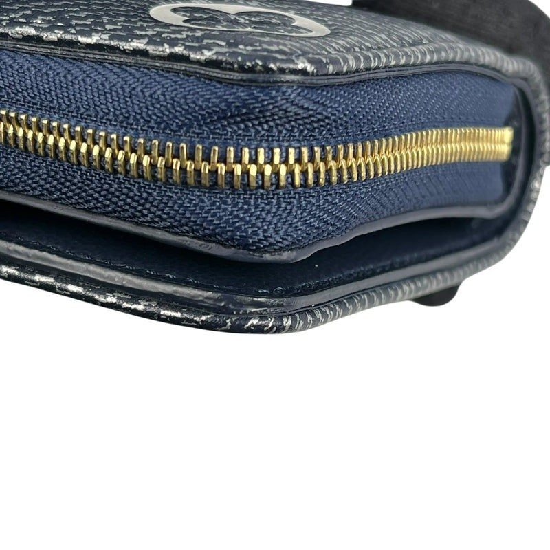 LOUIS VUITTON Portefeuille Lou Monogram Compact Wallet Bi-fold Wallet - Navy 