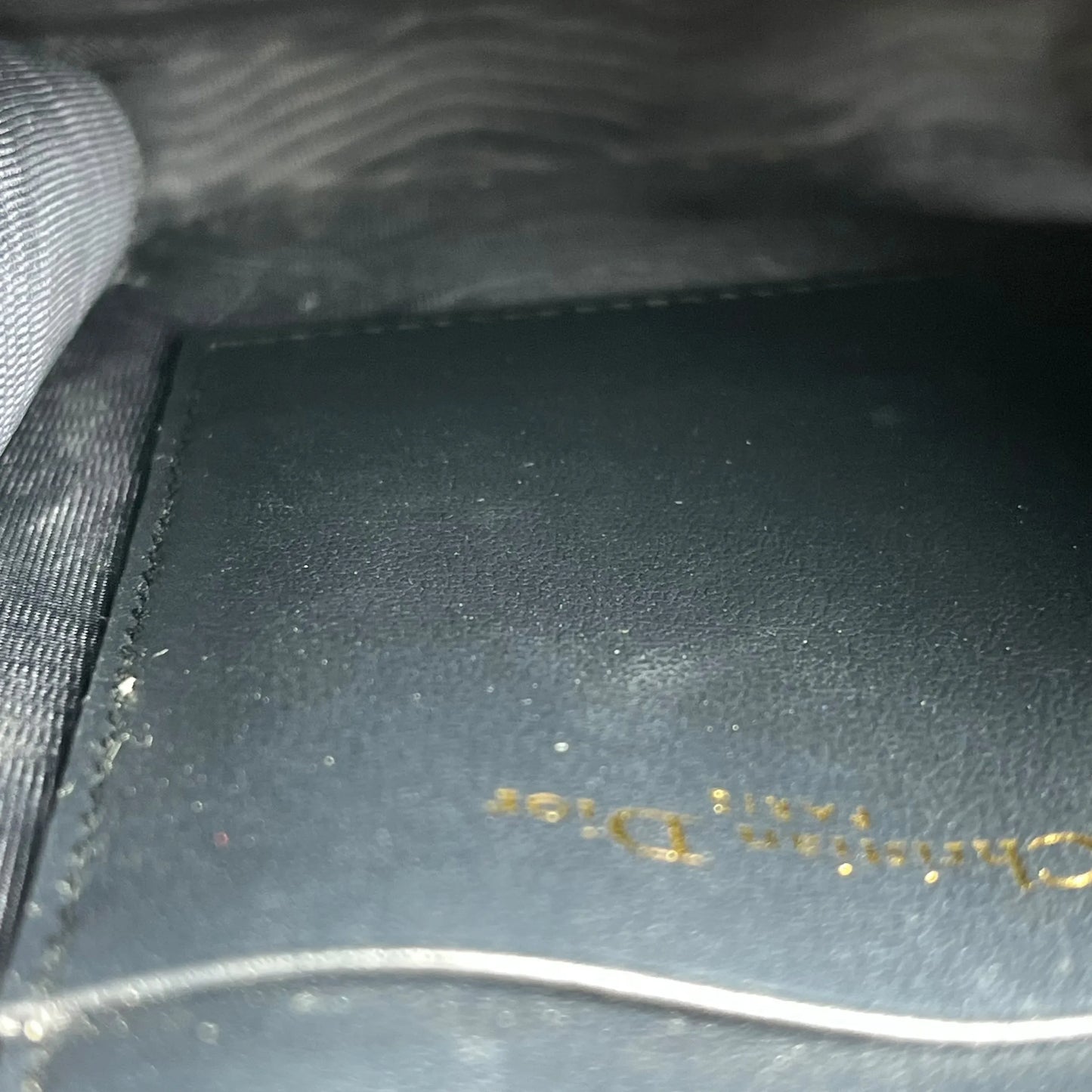 Christian Dior Montaigne Phone Case Chain Wallet - Navy 