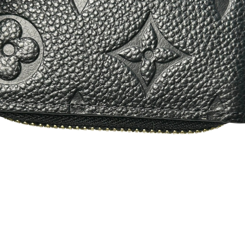 LOUIS VUITTON Portefeuille Monogram Empreinte Long Wallet - Black 