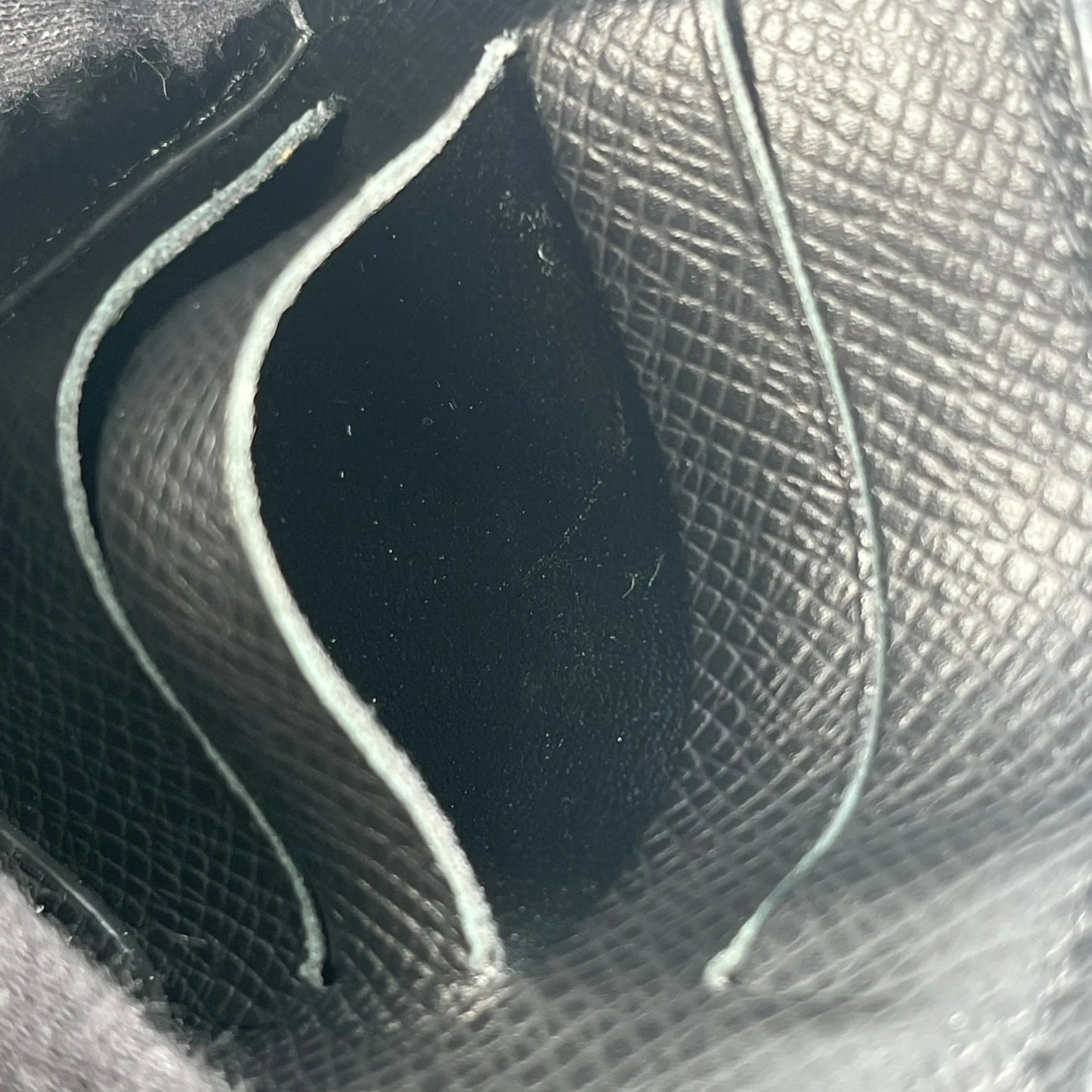 LOUIS VUITTON タイガ レザー カードケース コインケース - ブラック