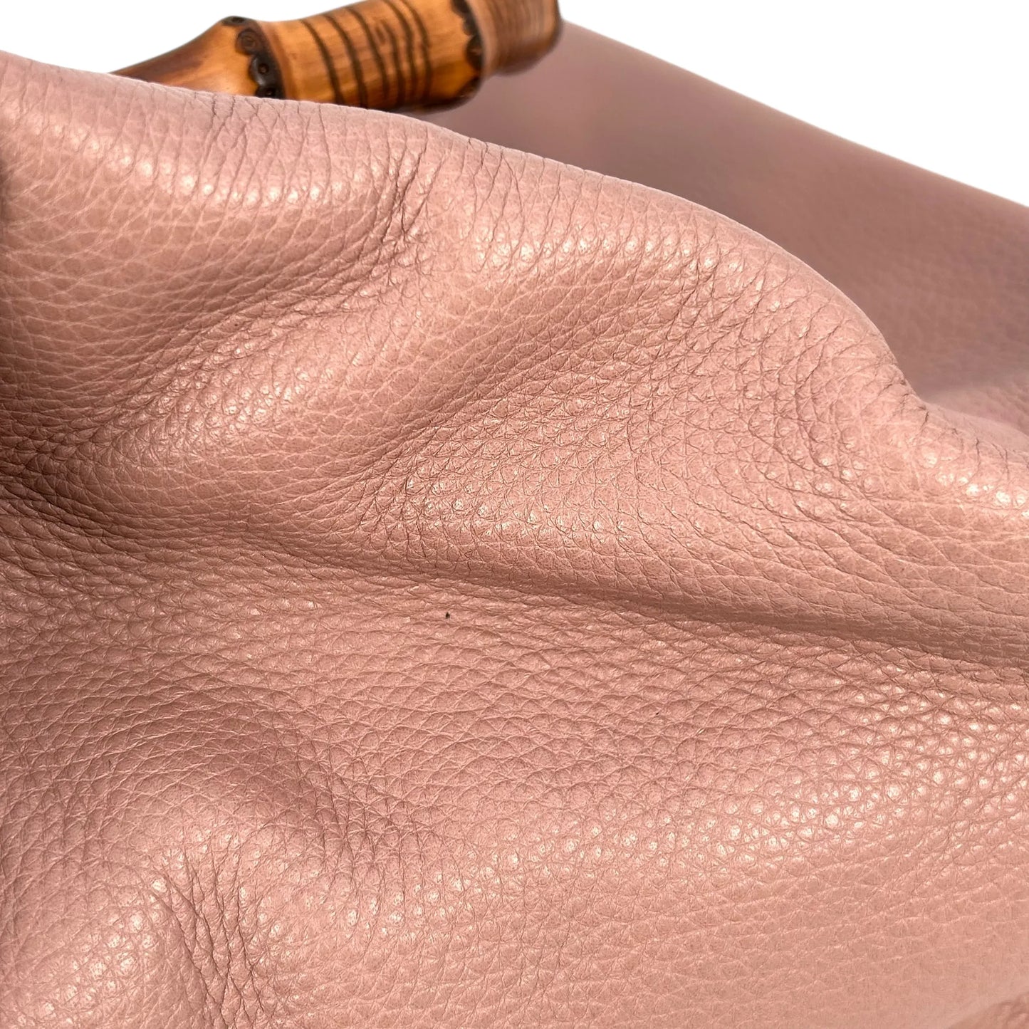 GUCCI Bamboo Leather Handbag/Shoulder Bag - Pink 