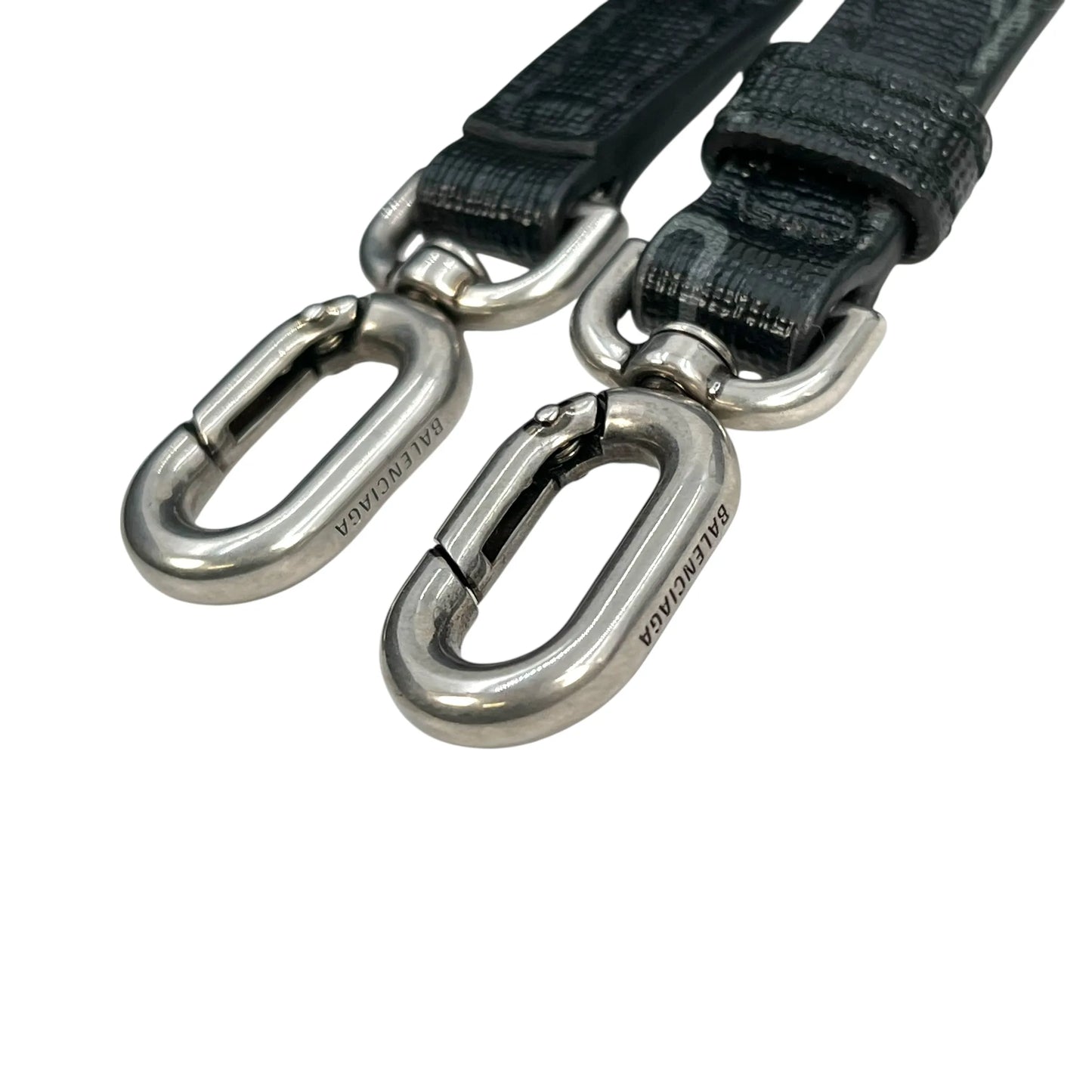 BALENCIAGA Hourglass Canvas Handbag/Shoulder Bag - Black 