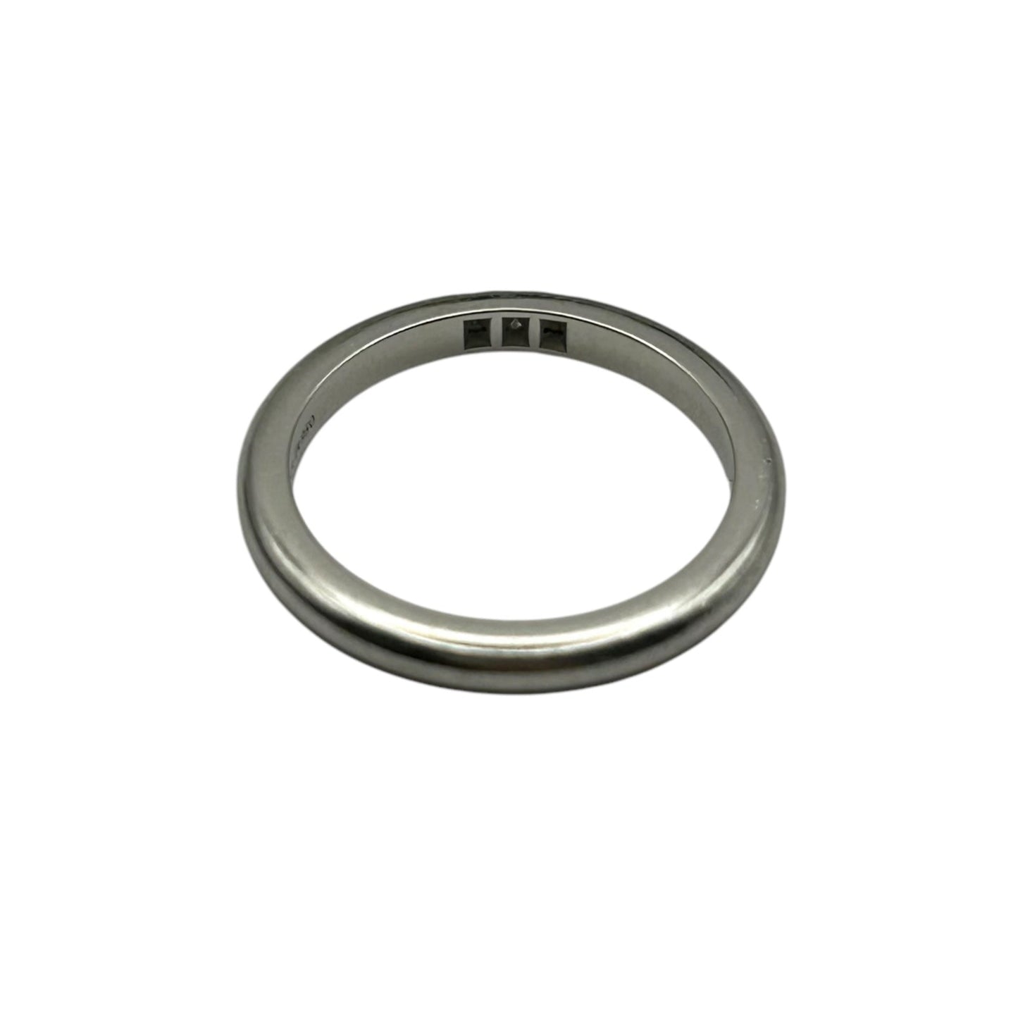 Tiffany &amp; Co Classic Band Ring with 3 Diamonds - Pt950