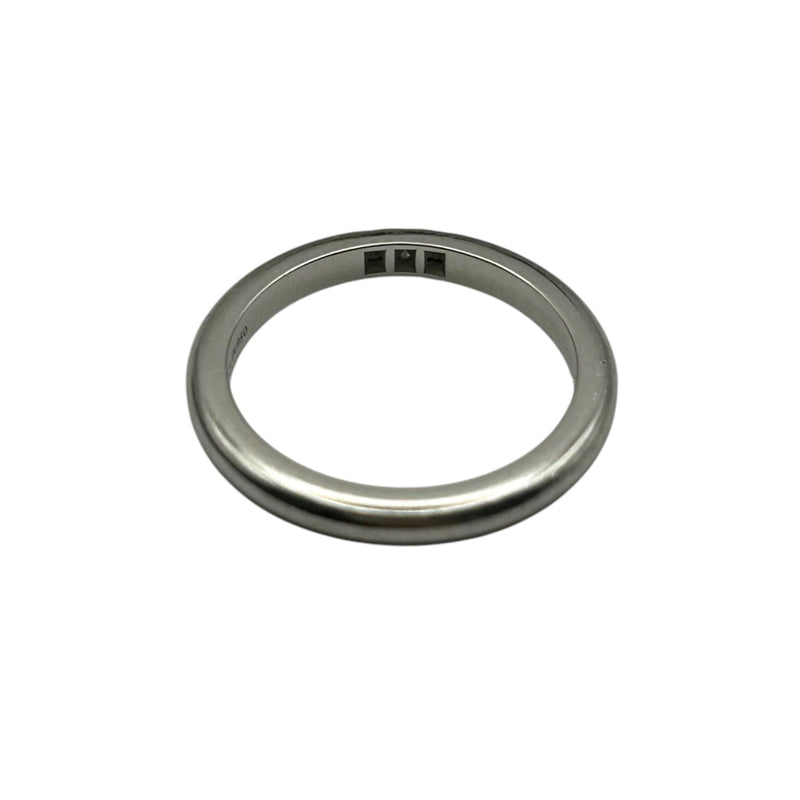 Tiffany &amp; Co Classic Band Ring with 3 Diamonds - Pt950