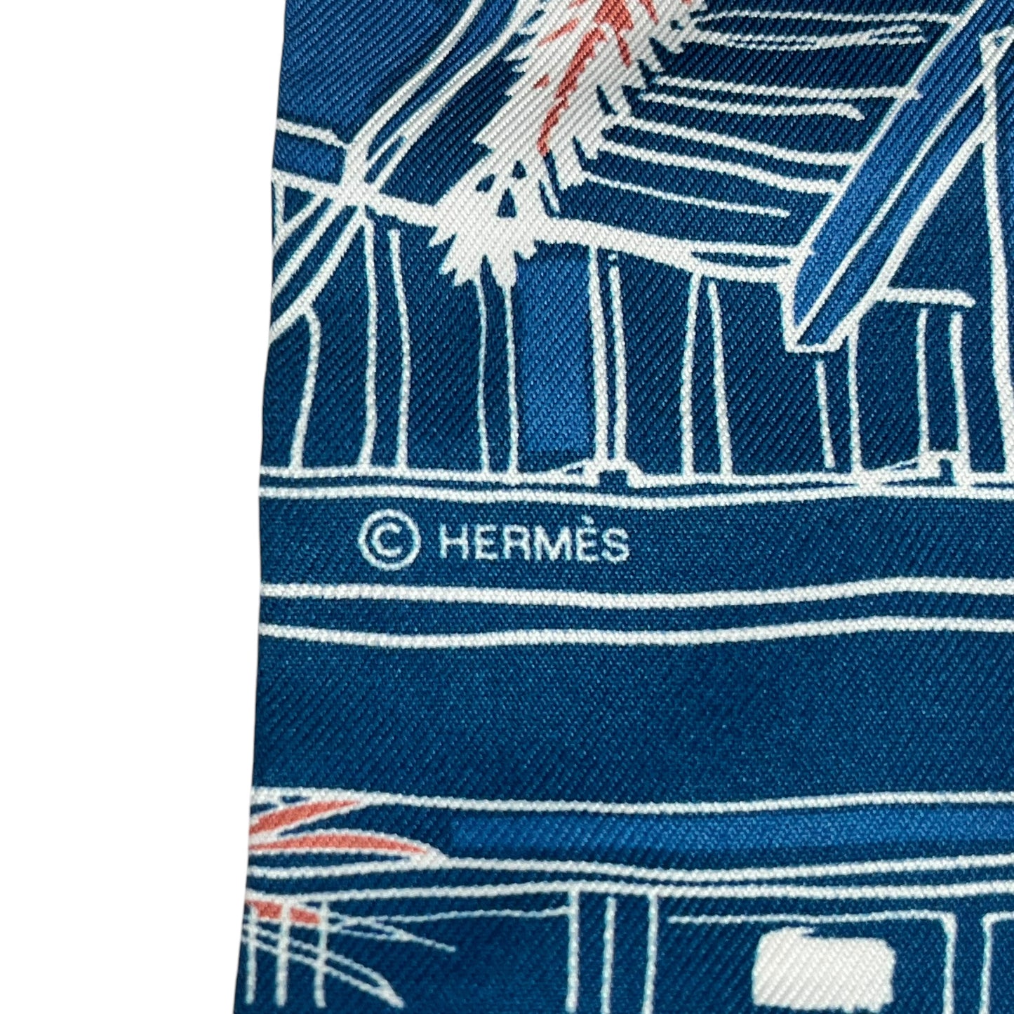 Hermès Twilly Scarf Rayeur d'Eté - Blue x Multicolor 