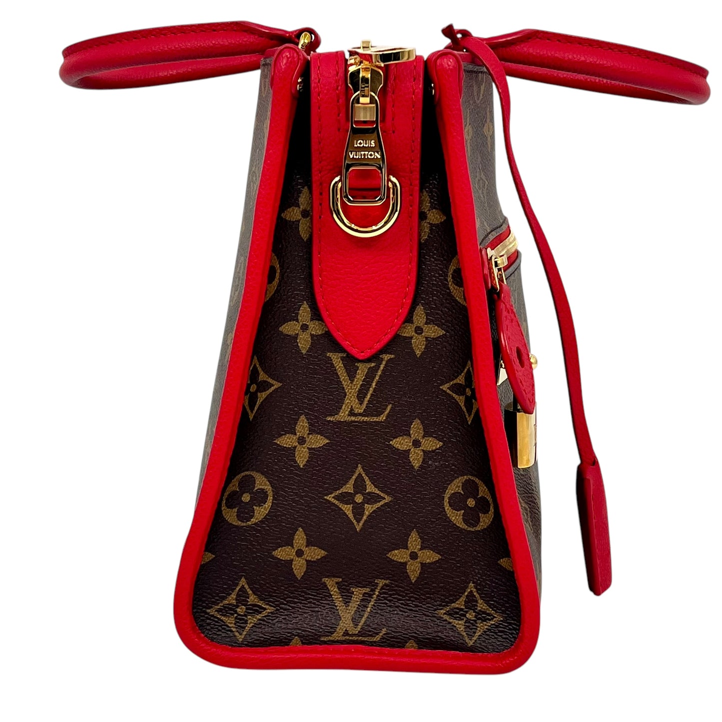 Louis Vuitton Monogram Canvas Popincourt PM Handbag/Shoulder Bag - Red 
