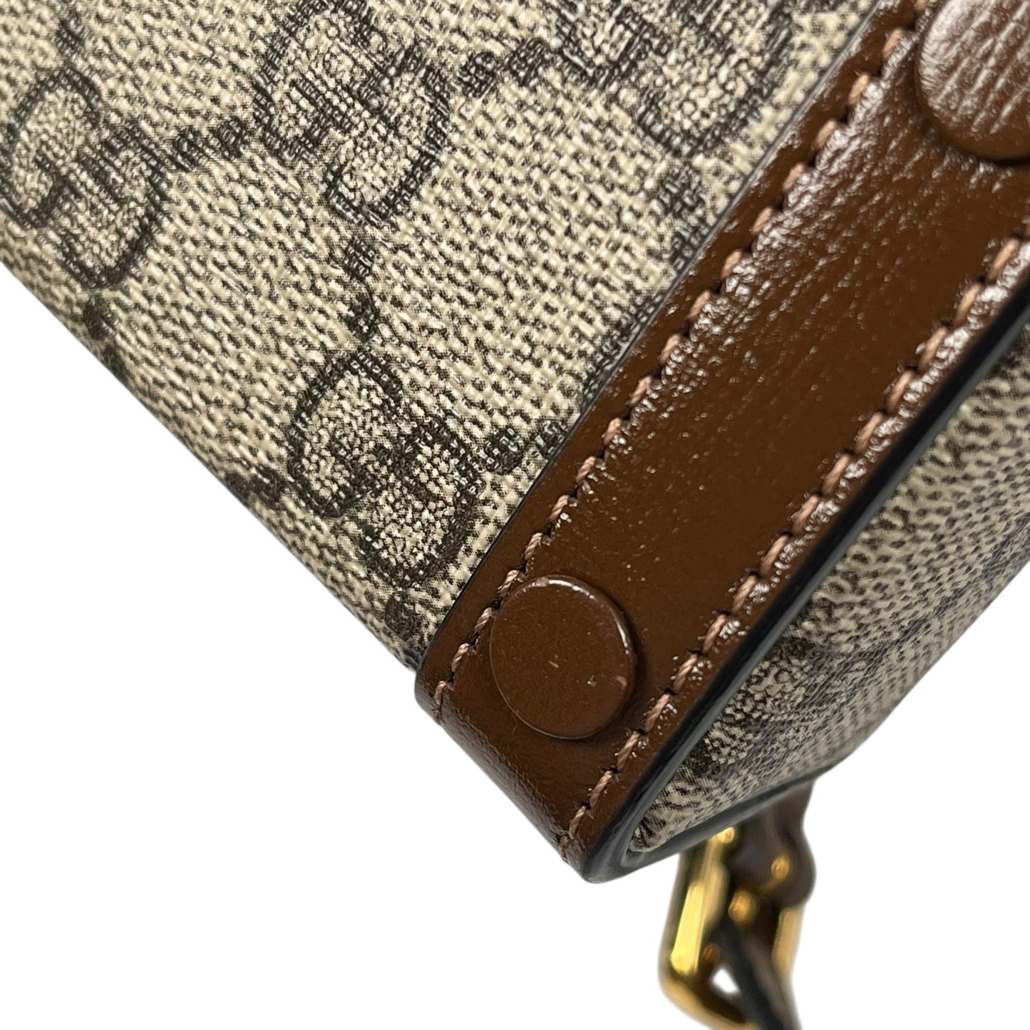 GUCCI GG スプリーム ホースビット 1955 ミニ ショルダーバッグ - ベージュ × ブラウン