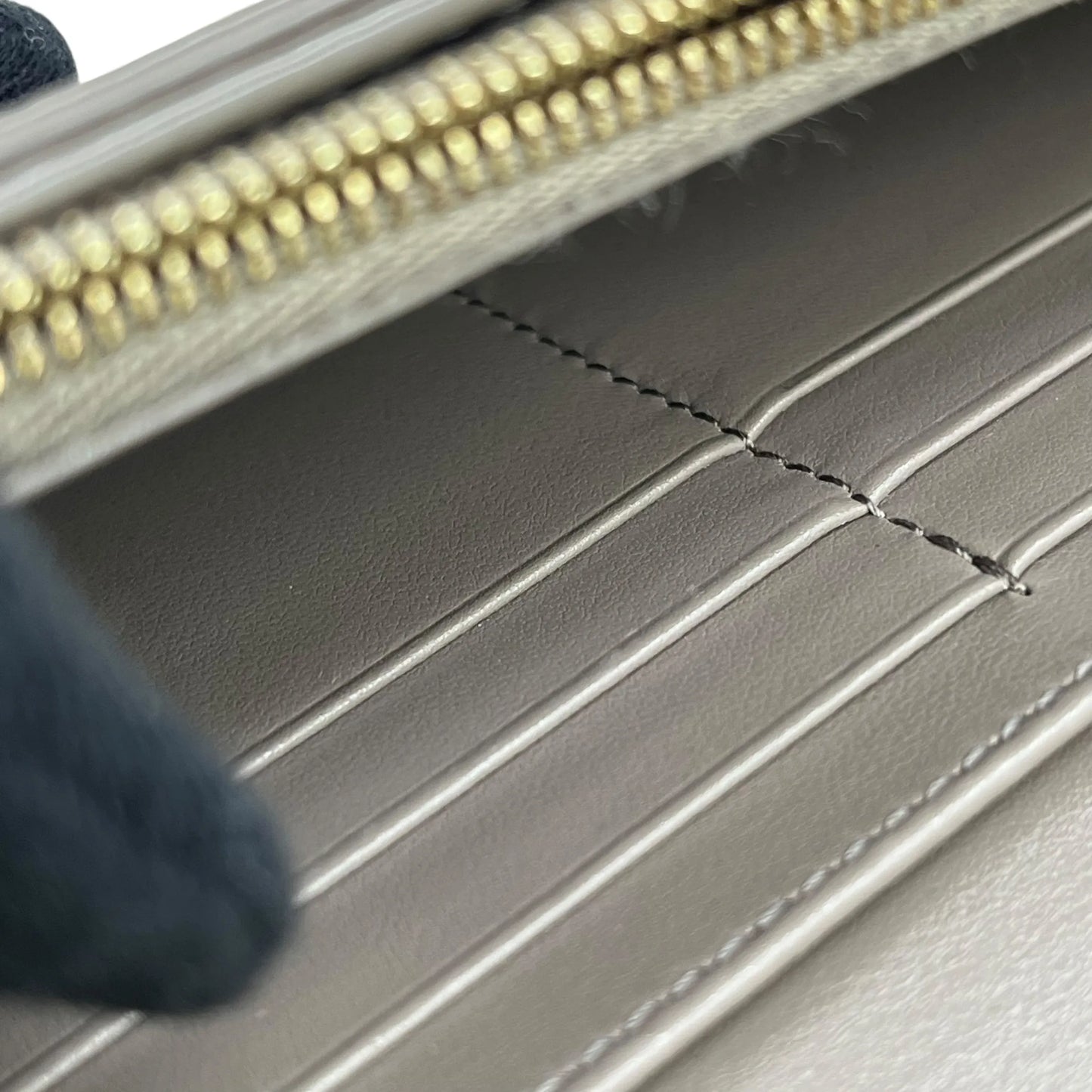 CELINE Large Flap Long Wallet - Gray 