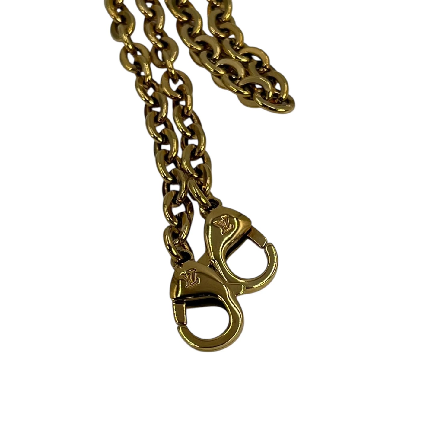 Louis Vuitton ポシェット ダブルジップ モノグラムアンプラント チェーンショルダーバッグ - ネイビー × レッド