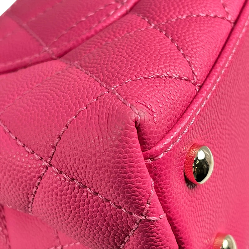 CHANEL ココ ハンドル 19XXS キャビアスキン ハンドバッグ - ピンク