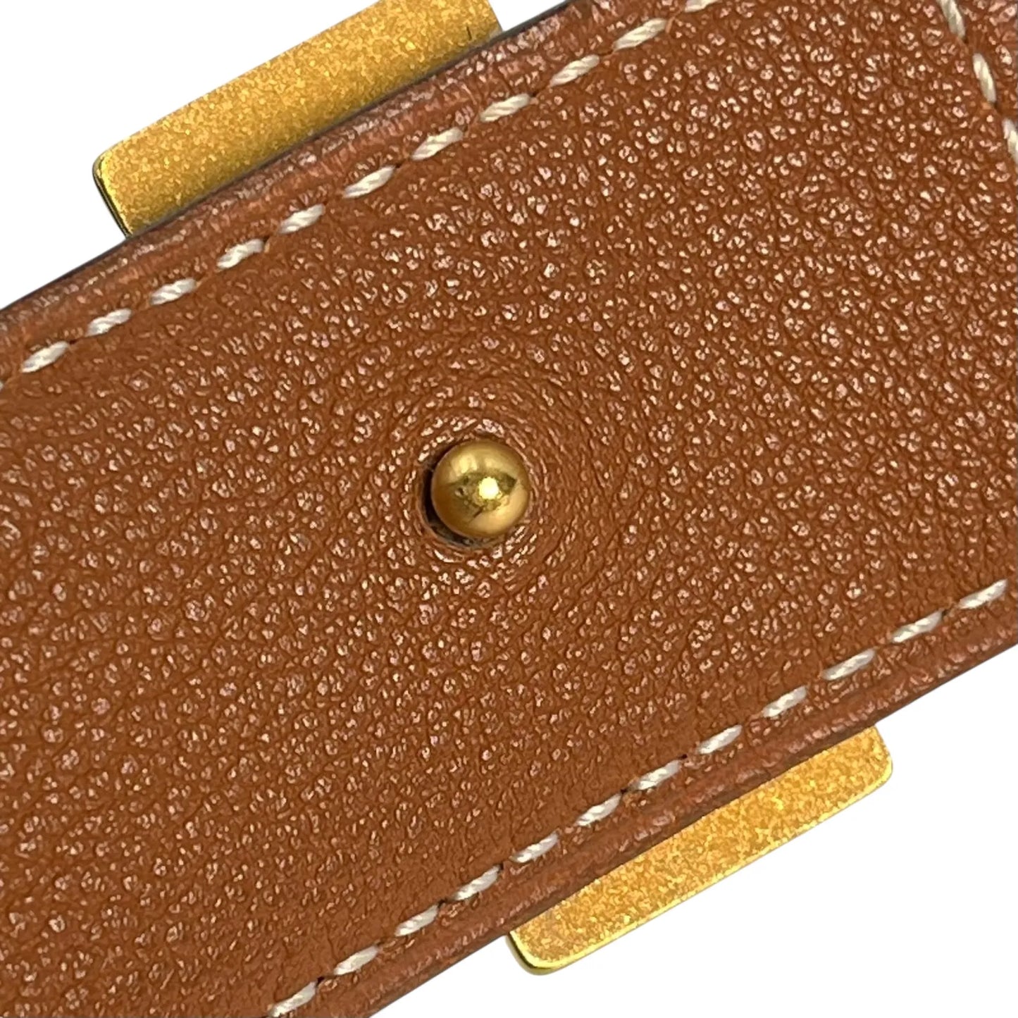 Hermès コンスタンス レザー ベルト □H刻印（2004年製）- ブラック × ブラウン