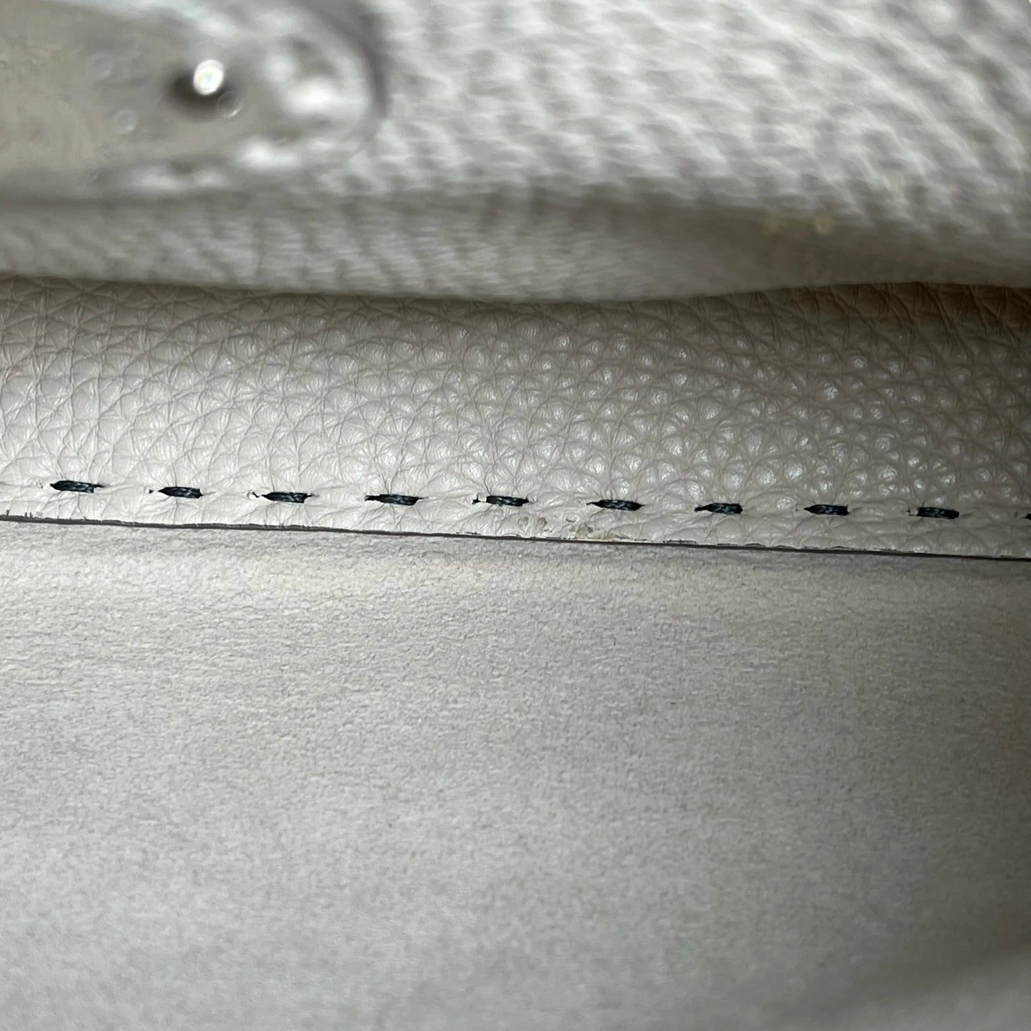 FENDI Peekaboo Leather Handbag/Shoulder Bag - Grey 