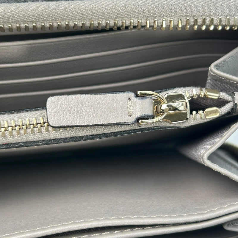 Valentino Rockstud Zip-Around Wallet - Grey 