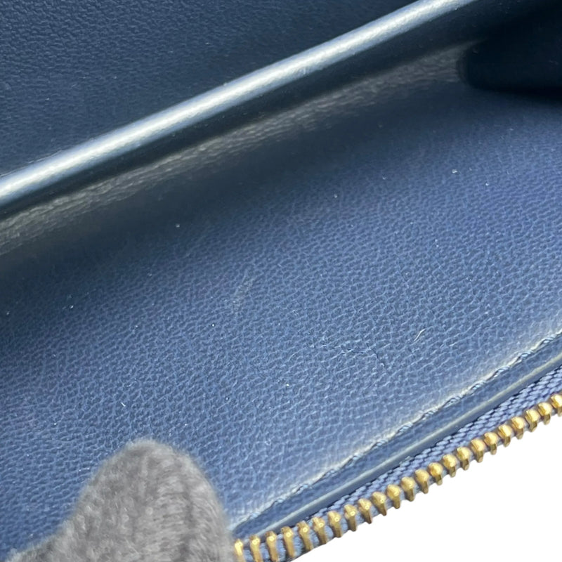 LOUIS VUITTON Portefeuille Lou Monogram Compact Wallet Bi-fold Wallet - Navy 