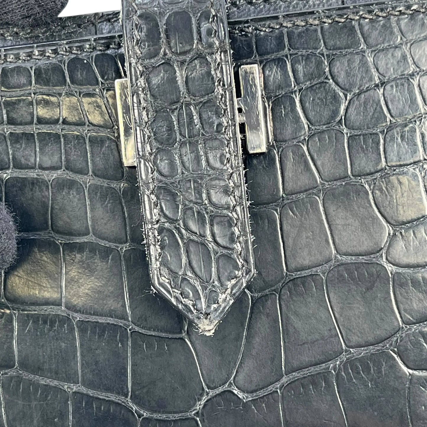 HERMES ベアンスフレ アリゲーター □J刻印(2006年製)  ロングウォレット - ブラック