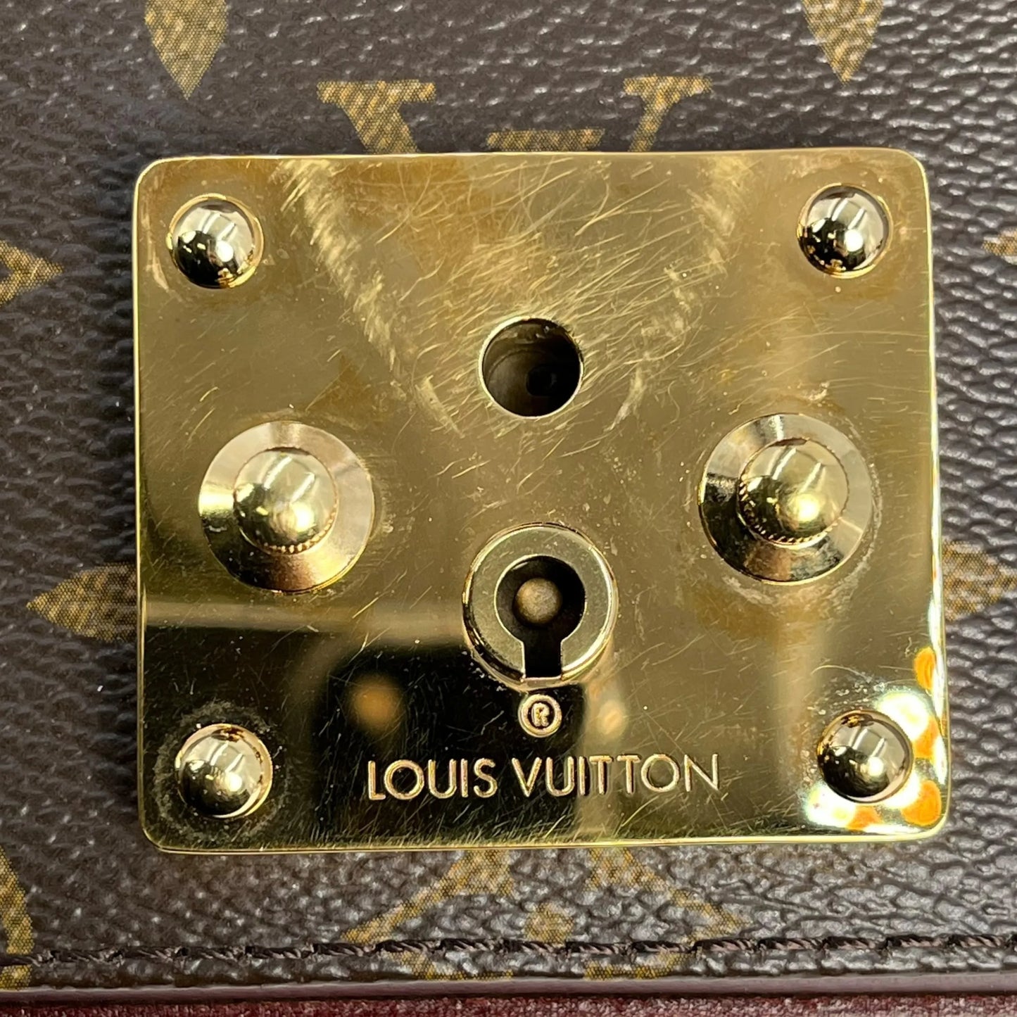 LOUIS VUITTON Monogram Eden PM Handbag/Shoulder Bag - Brown 