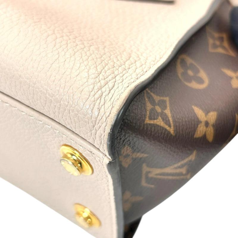 LOUIS VUITTON オンマイサイドPM モノグラムキャンバス ハンドバッグ ショルダーバッグ - ベージュ