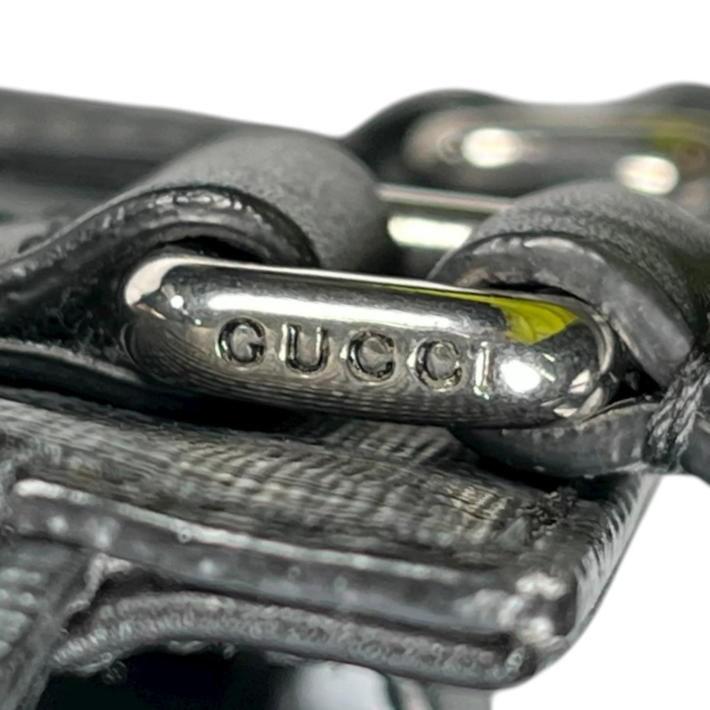 GUCCI GGスプリーム ミニハンドバッグ ショルダーバッグ - ブラック