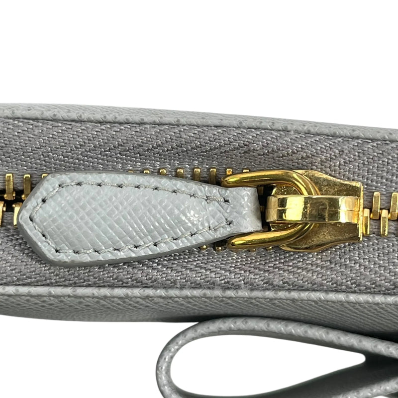 PRADA サフィアーノ リボンモチーフ 長財布 ロングウォレット - グレー