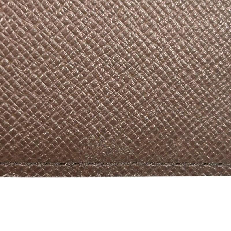 Louis Vuitton Portefeuille Elise Damier Ebene Bi-fold Compact Wallet - Brown 