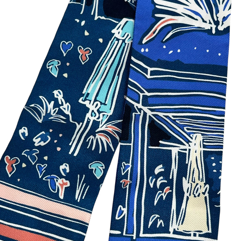 Hermès Twilly Scarf Rayeur d'Eté - Blue x Multicolor 