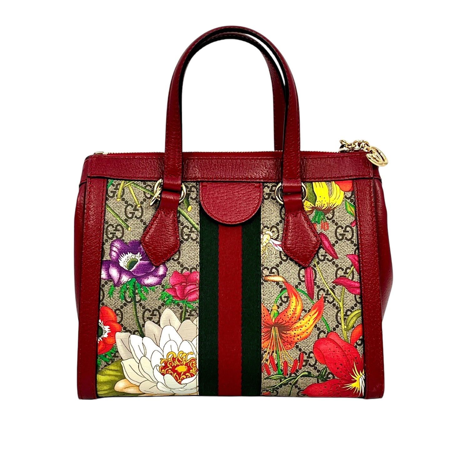 GUCCI Ophidia Handbag Shoulder Bag - Red 