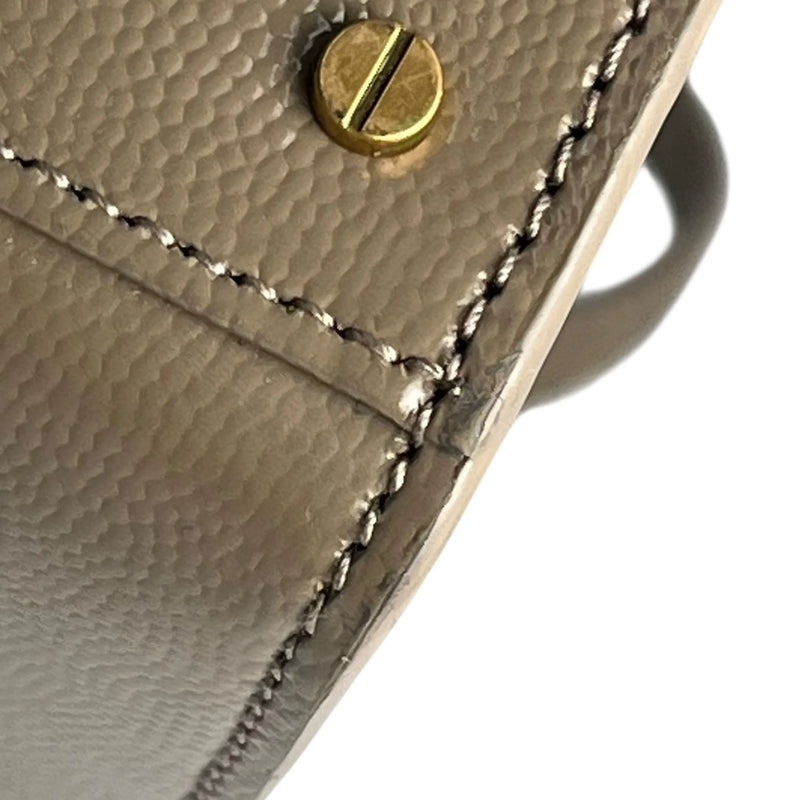 Saint Laurent Cassandra Top Handbag/Shoulder Bag - Beige 