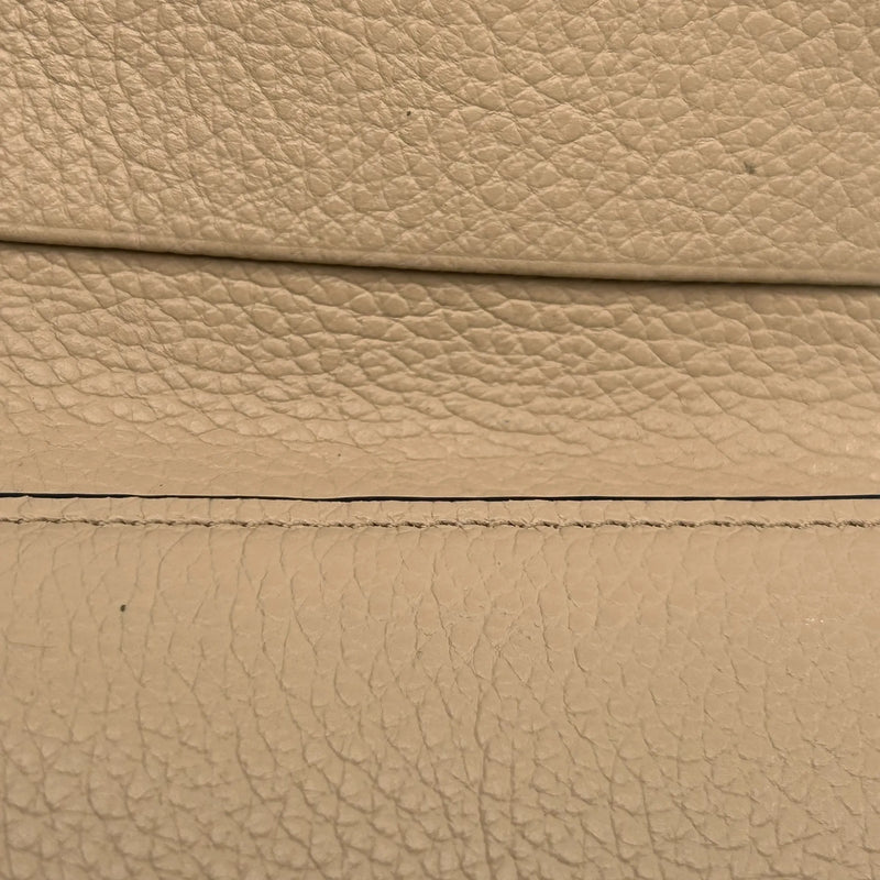 Chloé Alphabet Tri-fold Compact Wallet - Beige 