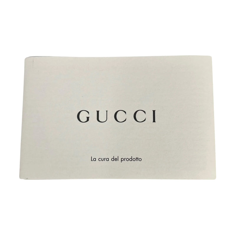 GUCCI Guccissima Padlock Top Handle Leather Hand Bag - Black 