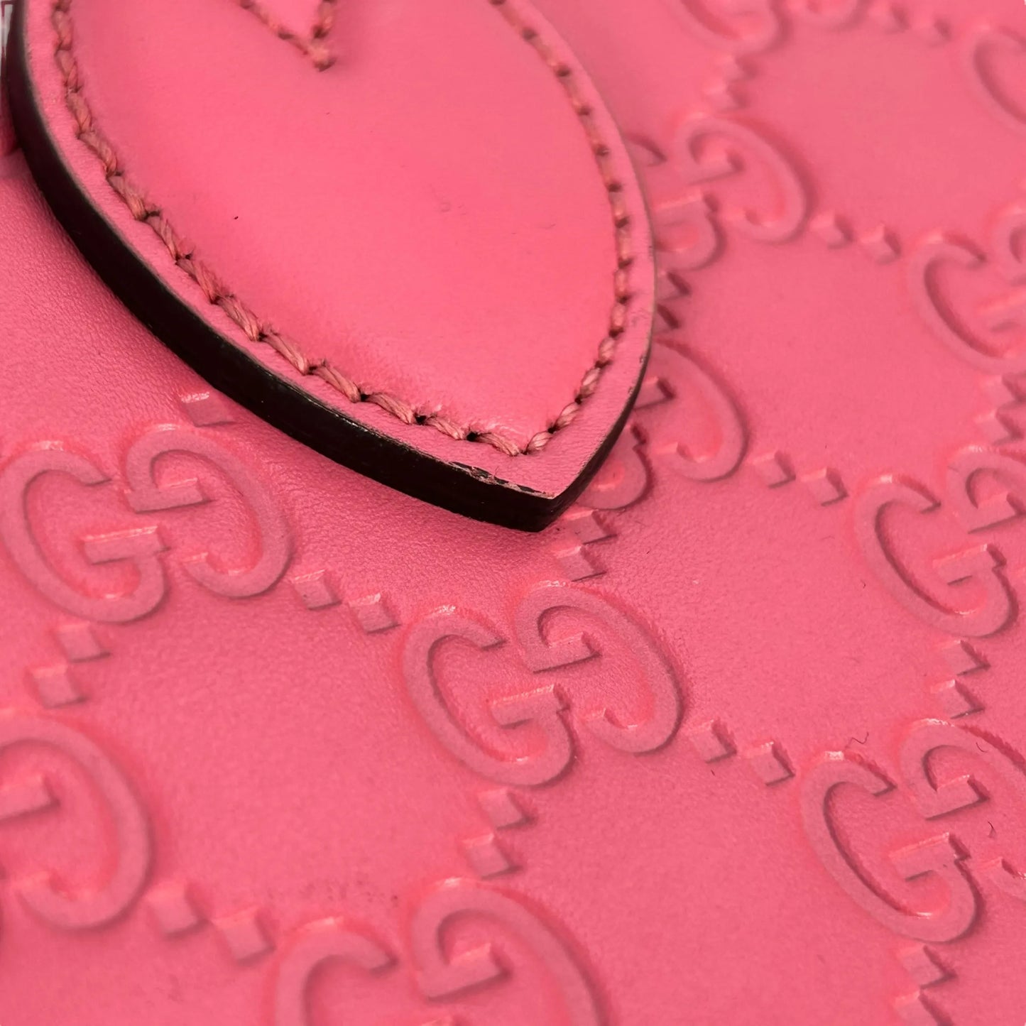 GUCCI グッチシマ レザー ハンドバッグ ショルダーバッグ - ピンク