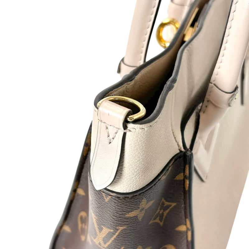 LOUIS VUITTON オンマイサイドPM モノグラムキャンバス ハンドバッグ ショルダーバッグ - ベージュ