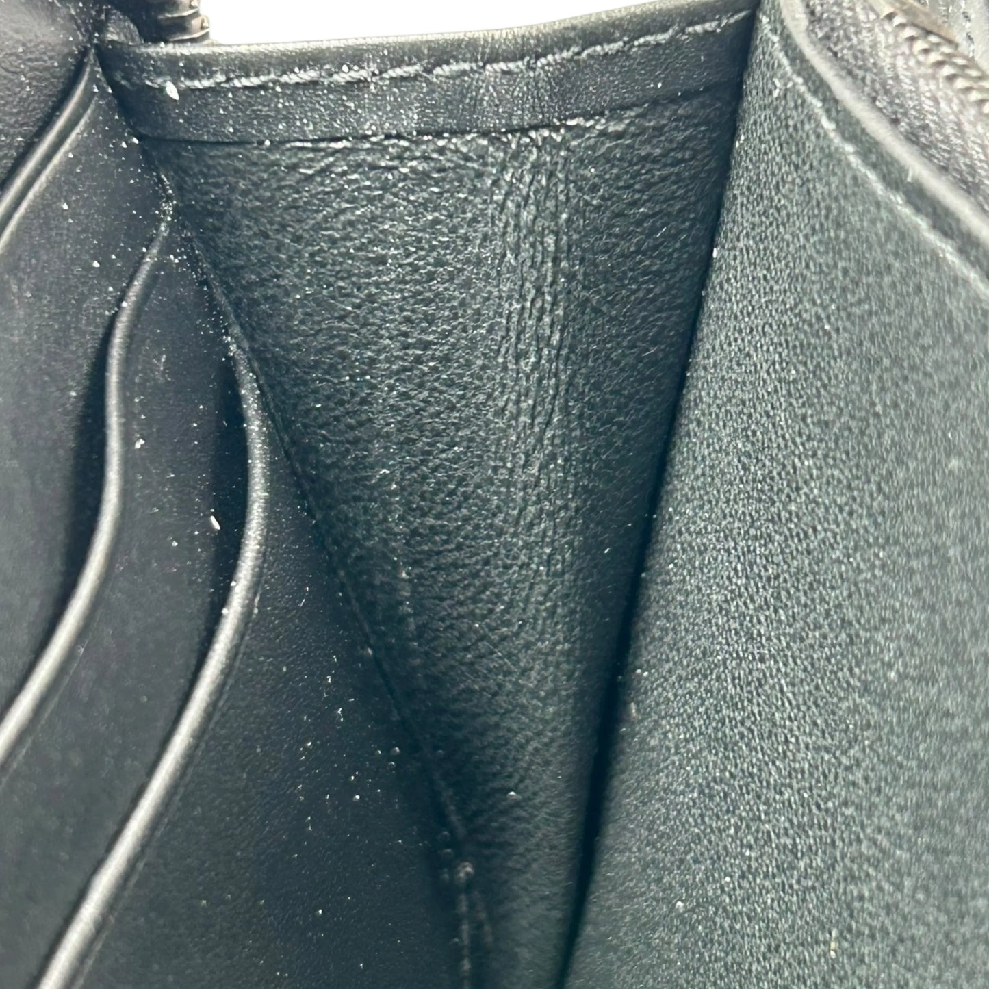 BOTTEGA VENETA Intrecciato Leather Round Zip Long Wallet - Black 