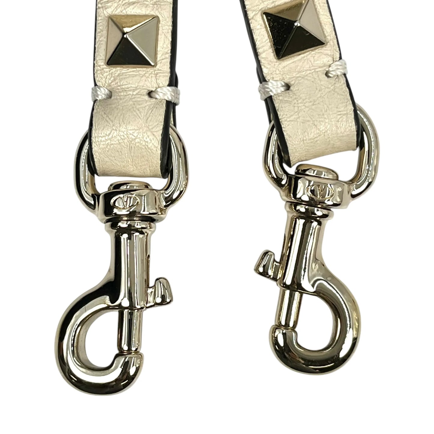 Valentino Rockstud Leather Handbag/Shoulder Bag - White 