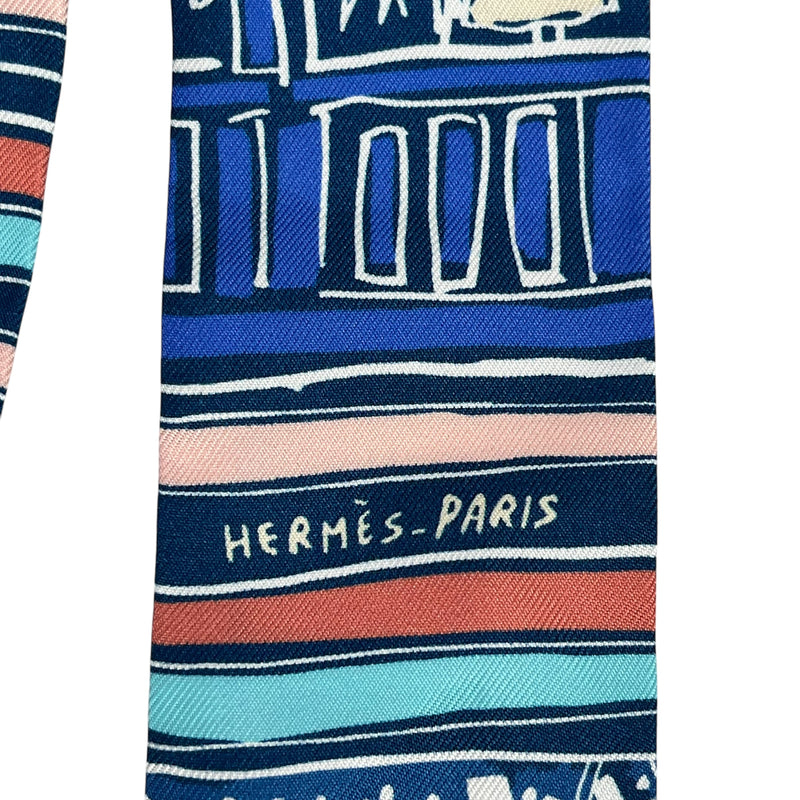 Hermès Twilly Scarf Rayeur d'Eté - Blue x Multicolor 