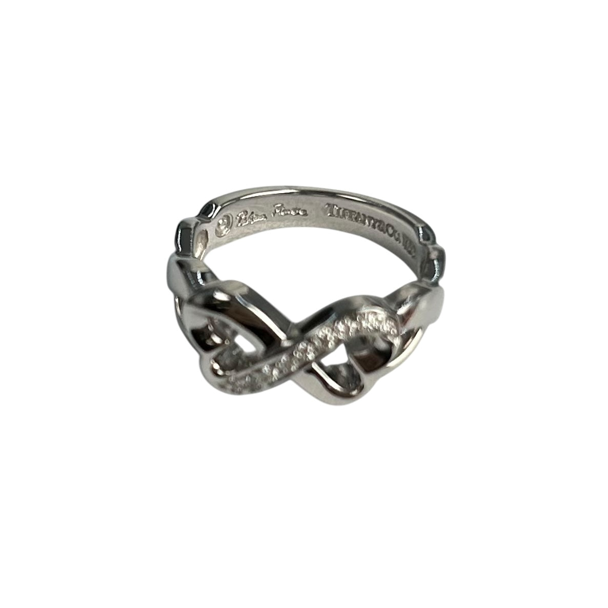 Tiffany & Co ダブルラビングハート ダイヤモンド リング ジュエリー - 18KWG