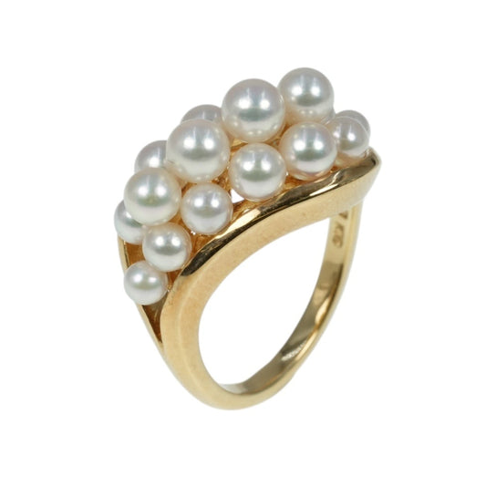 MIKIMOTO Pearl Ring Jewelry - 18K 