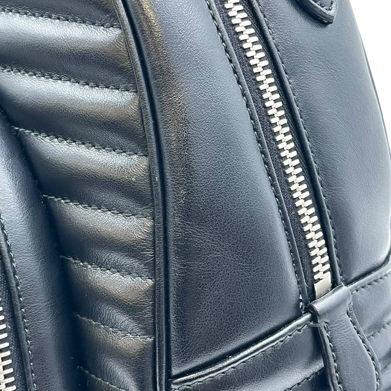 PRADA Diagram Leather Backpack - Black 