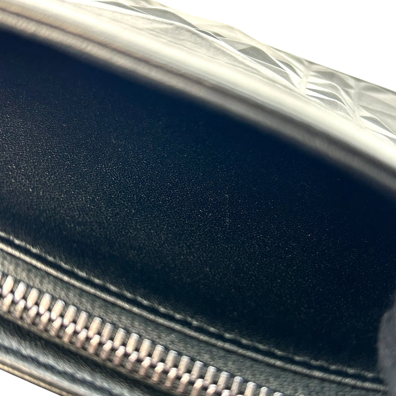 Dior Caro Chain Pouch Cannage Calfskin Chain Wallet Shoulder Bag - Black 