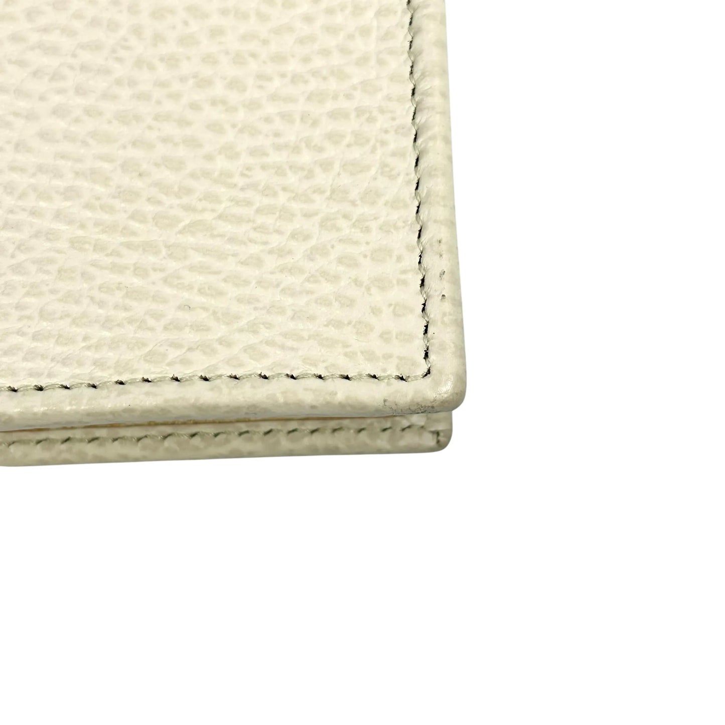 GUCCI Interrocking G Chain Wallet Shoulder Bag - Cream White 