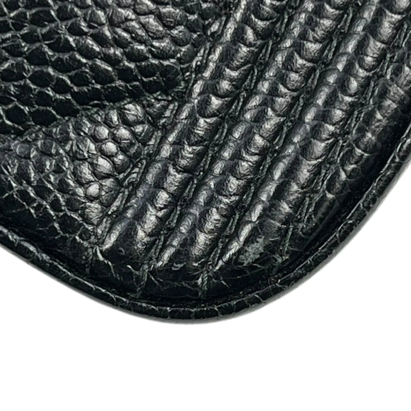 CHANEL Caviarskin Boy Double Zip Around Chain Wallet - Black 